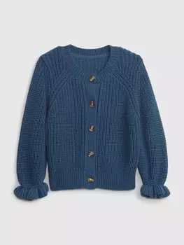 Однотонный кардиган Gap, синий