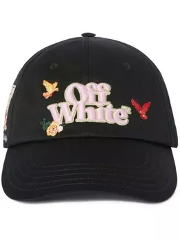 Off-White бейсболка Varsity Off, черный