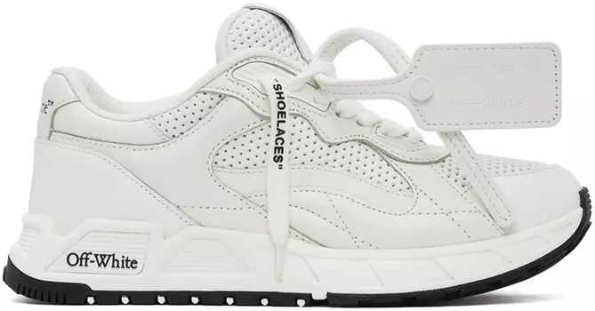 Off-White Белые кроссовки Kick Off