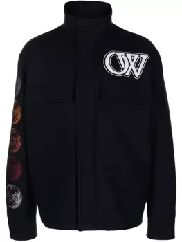 Off-White бомбер Moon Phase, черный