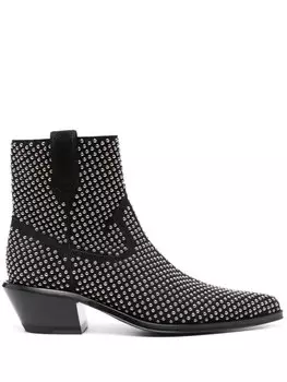 Off-White ботинки Stud Texas 55, черный