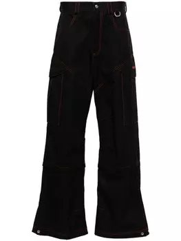 Off-White брюки карго, черный