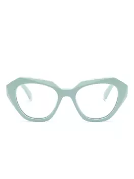 Off-White Eyewear очки Optical Style 43 в оправе 'кошачий глаз', зеленый