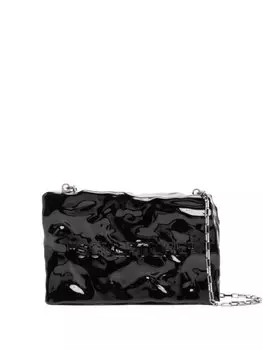 Off-White фактурный клатч Quote, черный