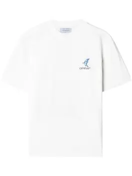 Off-White футболка Fresco Arrow, белый
