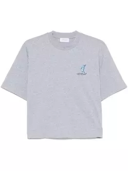 Off-White футболка Fresco Arrow, серый