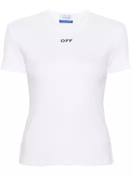 Off-White футболка Off Stamp, белый