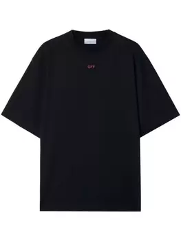 Off-White футболка Off Stamp, черный