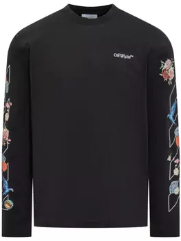 Off-White футболка с полосками Diag