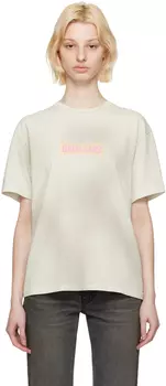 Off-White футболка с принтом Guess