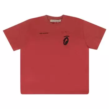 Off-White Футболка Split Arrow Красная