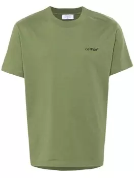Off-White футболка Windy Arrow, зеленый