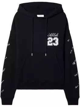 Off-White худи 23 Skate с вышитым логотипом, черный