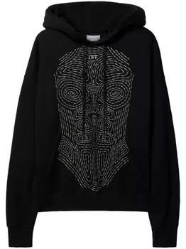 Off-White худи Body Stitch, черный