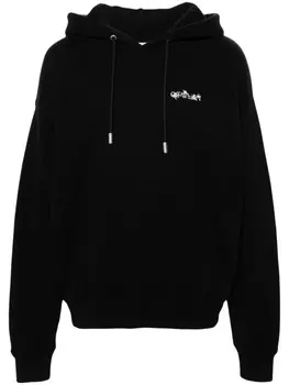 Off-White худи Flower Arrow, черный