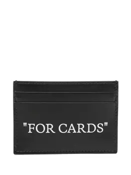 Off-White картхолдер Quote Bookish, черный