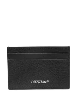 Off-White картхолдер с полосками Diag, черный