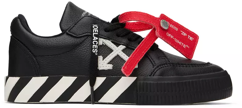 Off-White Kids Черные вулканизированные кроссовки