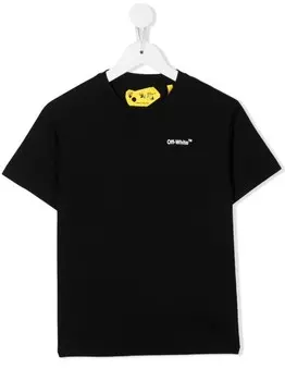 Off-White Kids футболка с логотипом