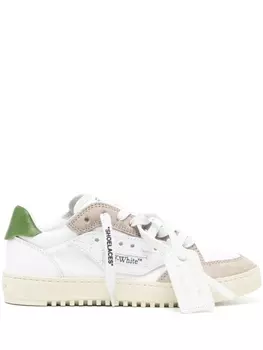 Кроссовки Off-White 5.0, белый/серый/зеленый