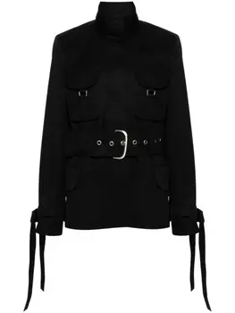 Off-White куртка Co Cargo с поясом, черный