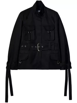 Off-White куртка с поясом, черный