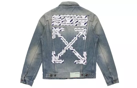 Мужская куртка Off-White, голубой