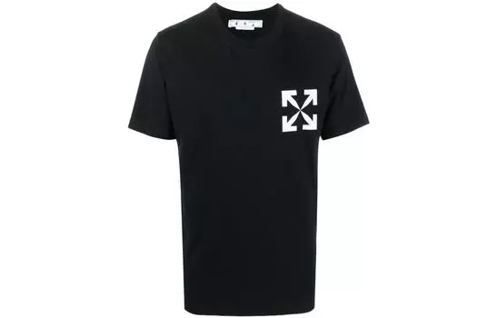 Футболка мужская Off-White с короткими рукавами, черный
