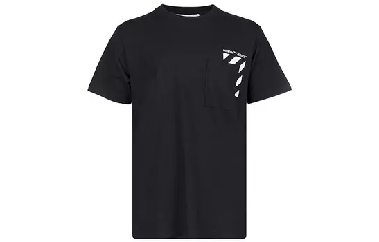 Футболка мужская Off-White Diag-Stripe, черный