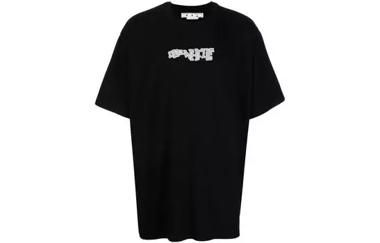 Футболка мужская Off-White с двойным логотипом, черный