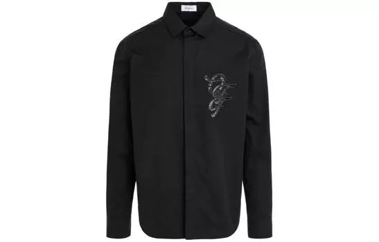 Рубашка мужская Off-White Natlover Lace, черный