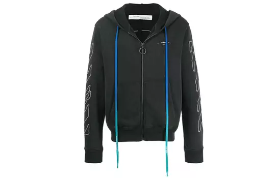 OFF-WHITE Мужская толстовка, цвет Black