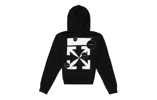 OFF-WHITE Мужская толстовка, цвет Black
