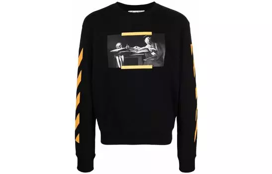 Толстовка мужская Off-White, черный / желтый