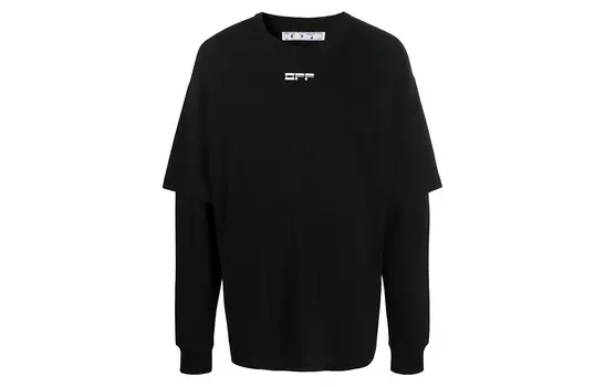 Толстовка мужская Off-White хлопковая, черный / белый