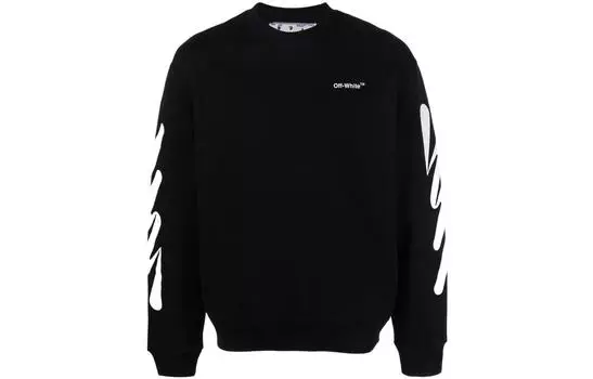 OFF-WHITE Мужская толстовка, цвет Black