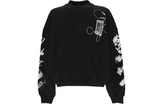 OFF-WHITE Мужская толстовка, цвет Black