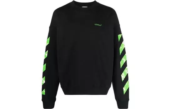 Толстовка мужская Off-White, черный / зеленый