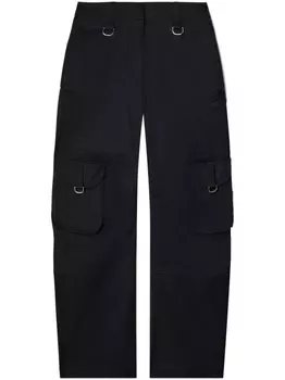 Off-White прямые брюки карго, черный
