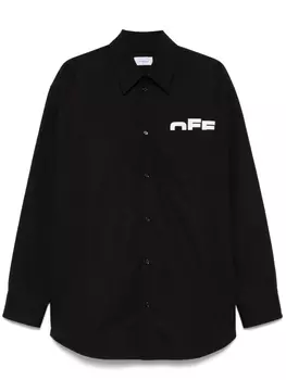 Off-White рубашка Shared, черный