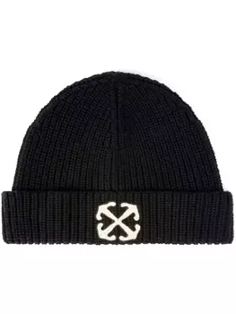 Off-White шапка бини Arrow, черный