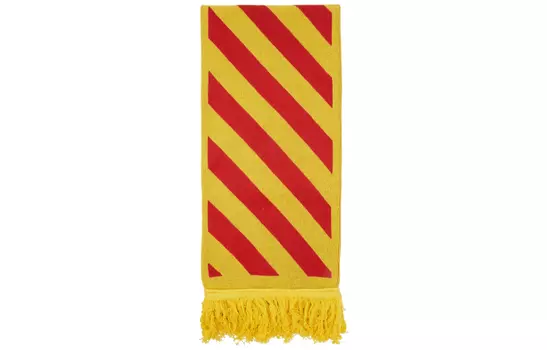 Шарф со стрелками Off-White, желтый