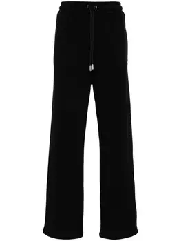 Off-White спортивные брюки с диагональными полосками, черный