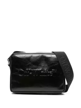 Off-White сумка-мессенджер из кожи Bookish, черный