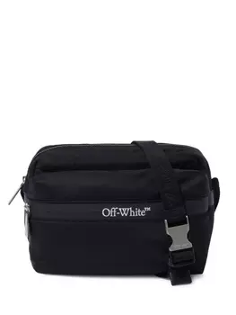 Off-White сумка-мессенджер с логотипом, черный