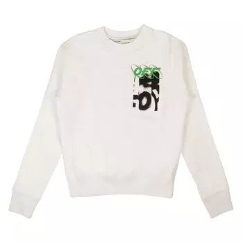 Off-White Свитер с графическим принтом Белый