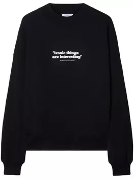 Off-White толстовка Ironic с принтом, черный