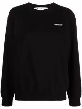 Off-White толстовка с принтом, черный