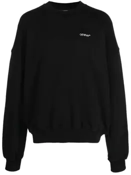 Off-White толстовка с принтом Scratch Arrows, черный