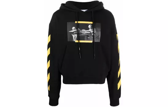 Худи Off-White Caravaggio Painting, черный / желтый